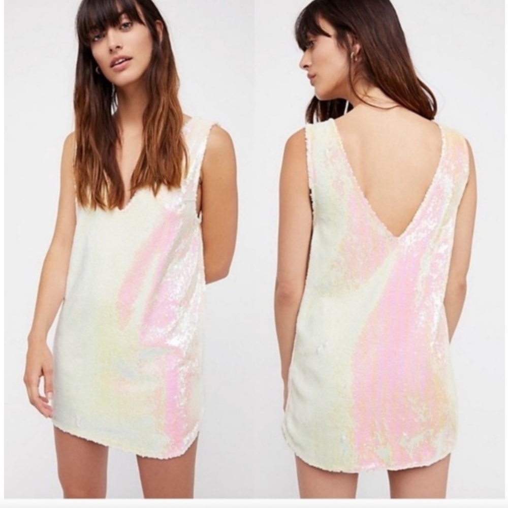 Free People Intimately Embellished Sequin Shift Dress